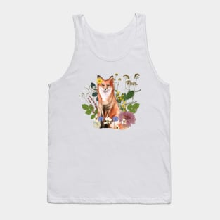 Pressed Flowers Fox Tank Top